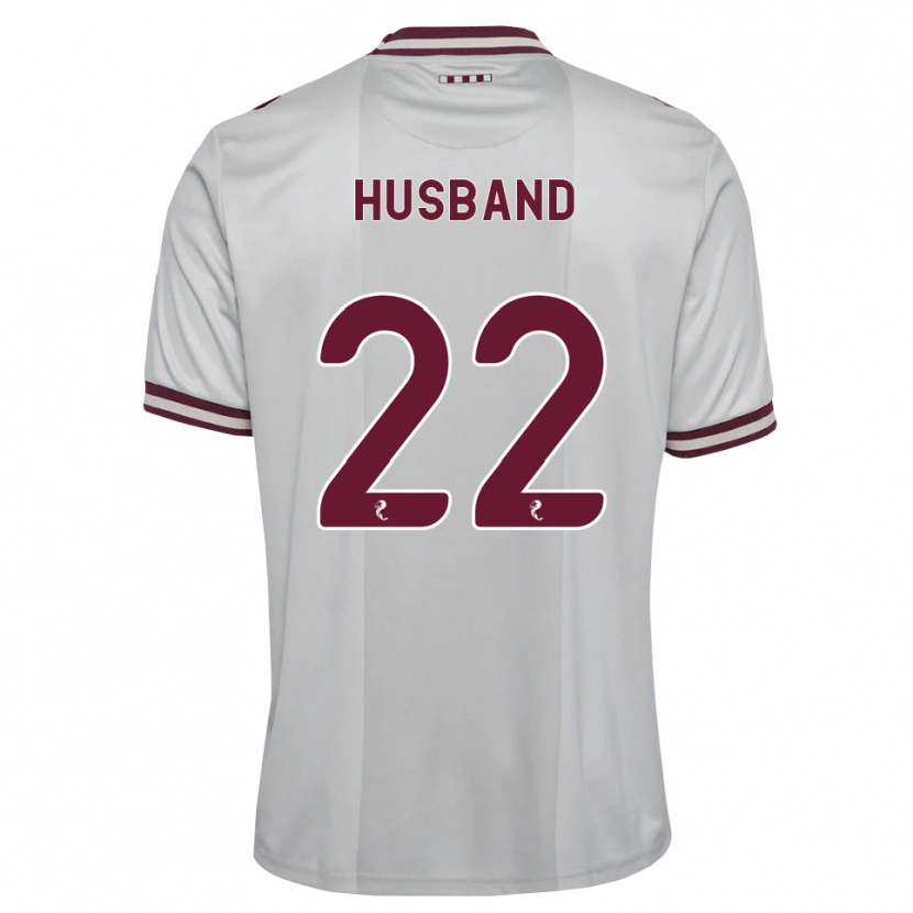 Danxen Heren Jessica Husband #22 Wit Bordeauxrood Uitshirt Uittenue 2026/27 T-Shirt België