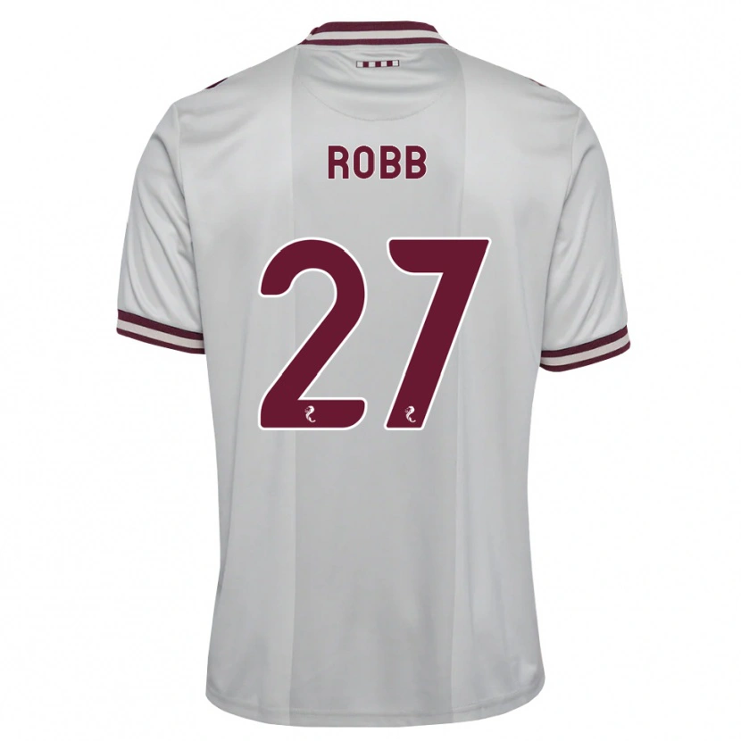 Danxen Heren Callen Robb #27 Wit Bordeauxrood Uitshirt Uittenue 2026/27 T-Shirt België