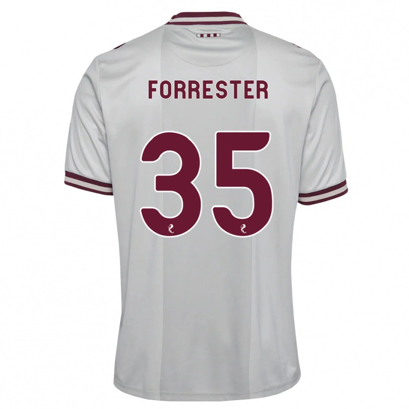Danxen Heren Adam Forrester #35 Wit Bordeauxrood Uitshirt Uittenue 2026/27 T-Shirt België