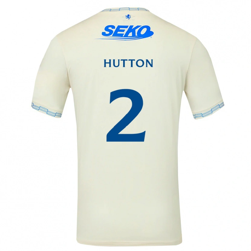 Danxen Heren Ben Hutton #2 Diepblauw Wit Uitshirt Uittenue 2026/27 T-Shirt België