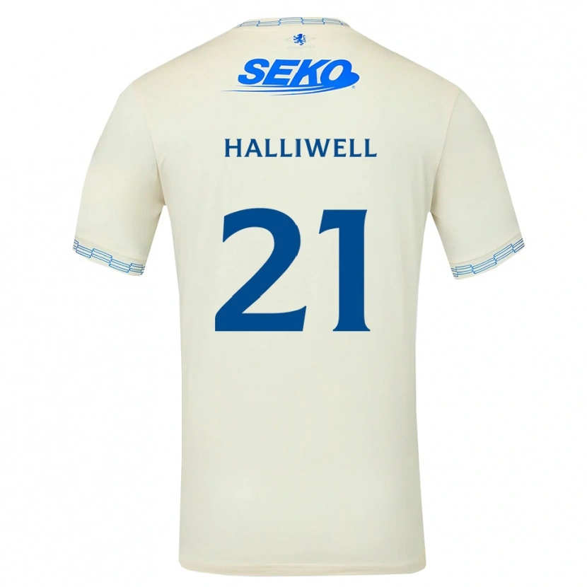 Danxen Heren Alfie Halliwell #21 Diepblauw Wit Uitshirt Uittenue 2026/27 T-Shirt België