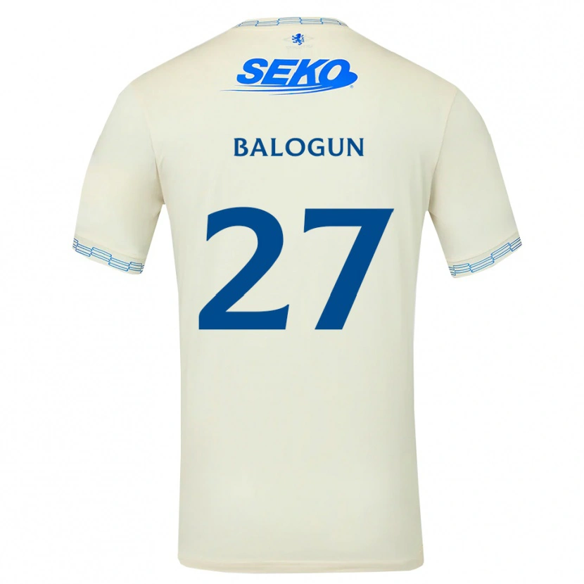 Danxen Heren Leon Balogun #27 Diepblauw Wit Uitshirt Uittenue 2026/27 T-Shirt België