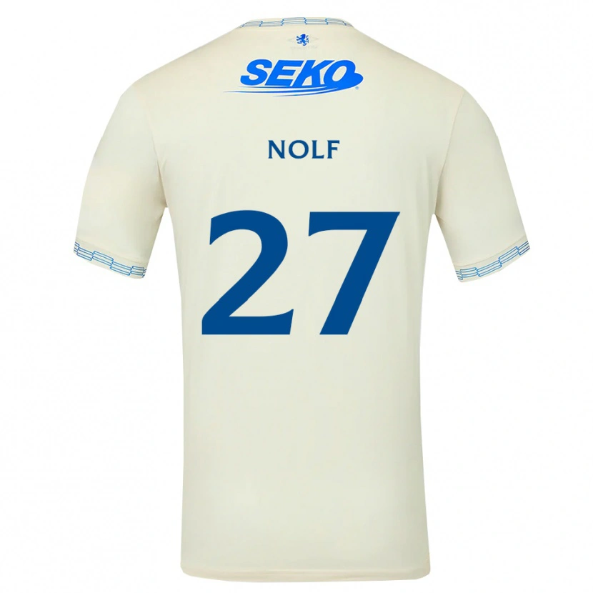 Danxen Heren Madeline Nolf #27 Diepblauw Wit Uitshirt Uittenue 2026/27 T-Shirt België