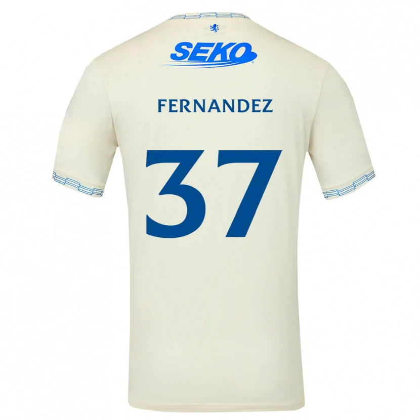 Danxen Heren Emmanuel Fernandez #37 Diepblauw Wit Uitshirt Uittenue 2026/27 T-Shirt België