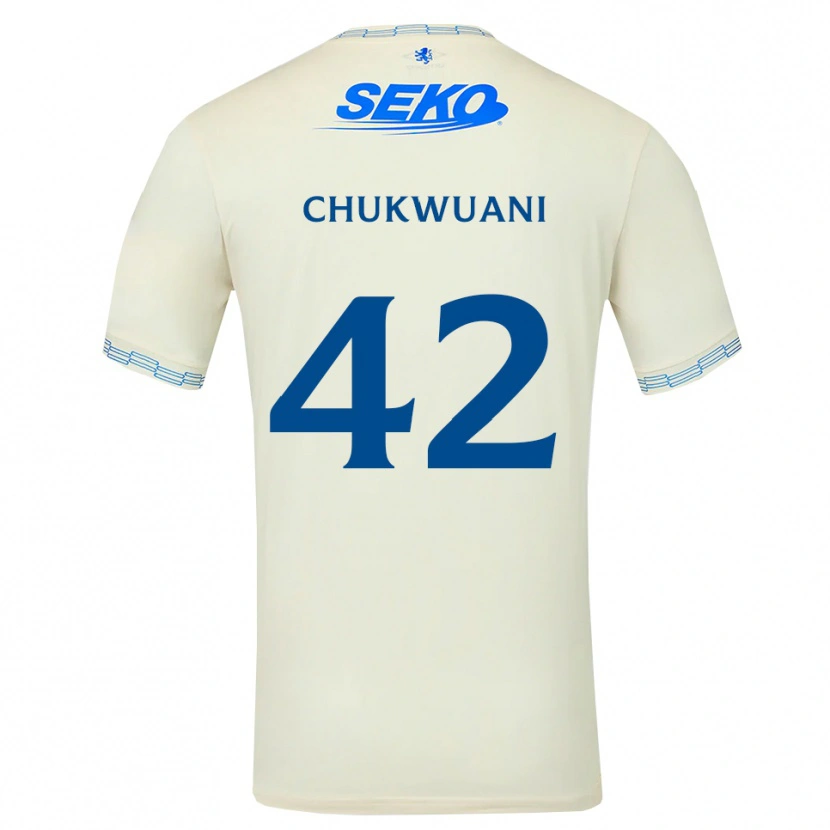Danxen Heren Tochi Chukwuani #42 Diepblauw Wit Uitshirt Uittenue 2026/27 T-Shirt België