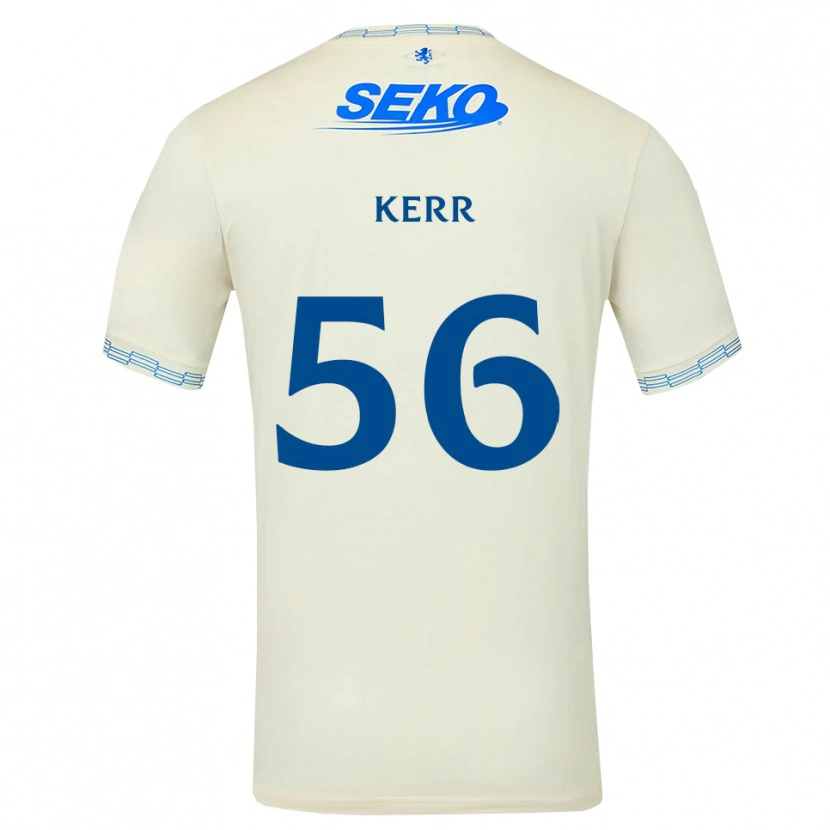 Danxen Heren Arran Kerr #56 Diepblauw Wit Uitshirt Uittenue 2026/27 T-Shirt België