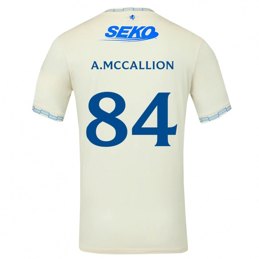 Danxen Heren Aiden Mccallion #84 Diepblauw Wit Uitshirt Uittenue 2026/27 T-Shirt België