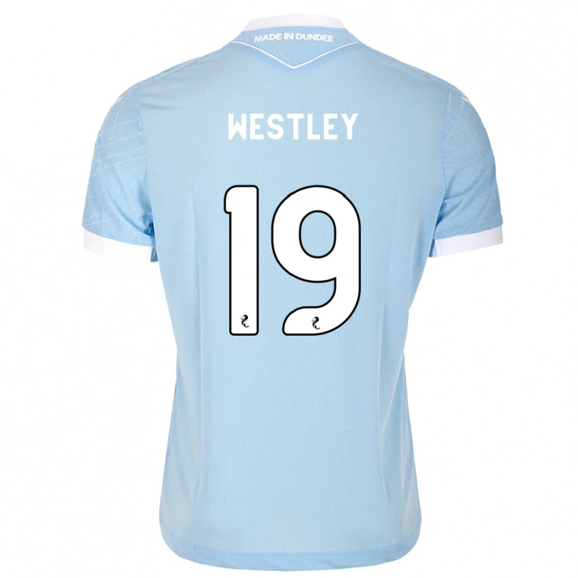 Danxen Heren Joe Westley #19 Lichthemelsblauw Wit Uitshirt Uittenue 2026/27 T-Shirt België