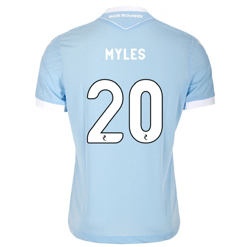 Danxen Heren Logan Myles #20 Lichthemelsblauw Wit Uitshirt Uittenue 2026/27 T-Shirt België