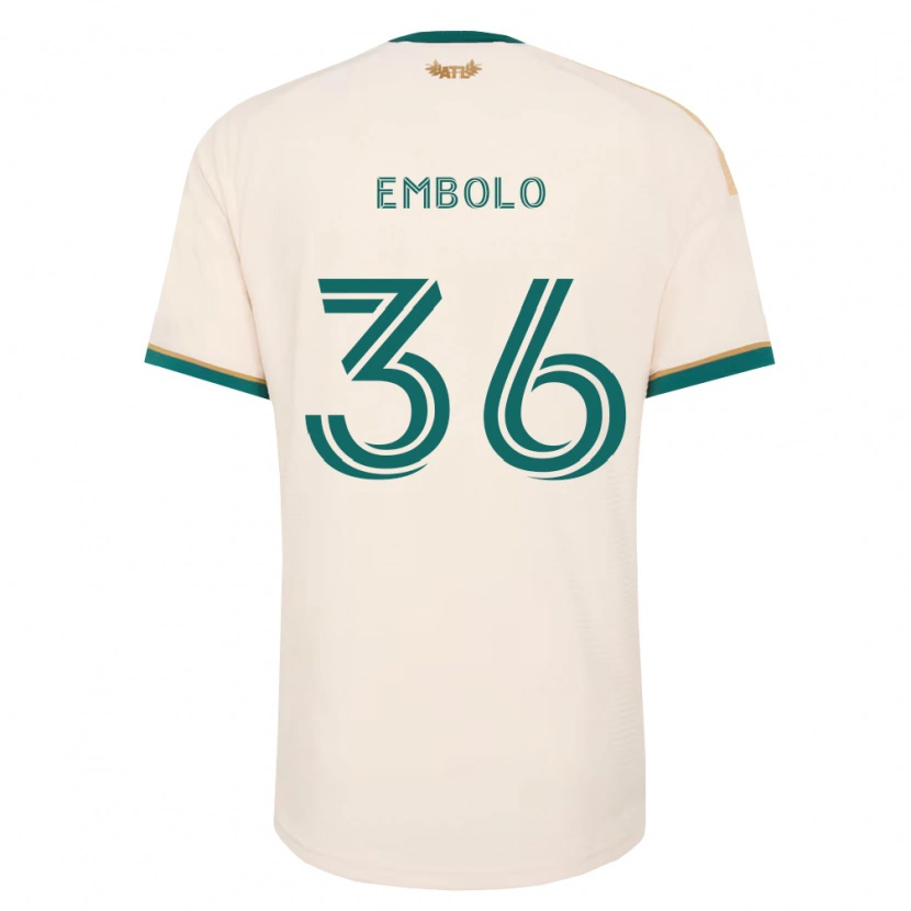 Danxen Heren Breel Embolo #36 Champagne Groen Uitshirt Uittenue 2026/27 T-Shirt België