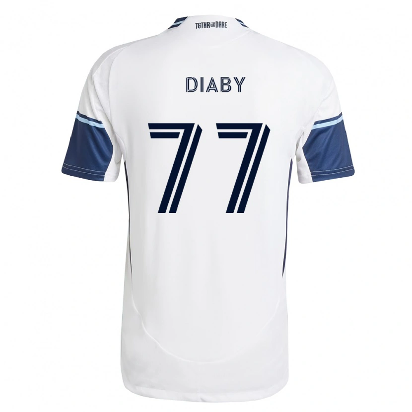 Danxen Heren Yadaly Diaby #77 Wit Koninklijk Blauw Thuisshirt Thuistenue 2026/27 T-Shirt België