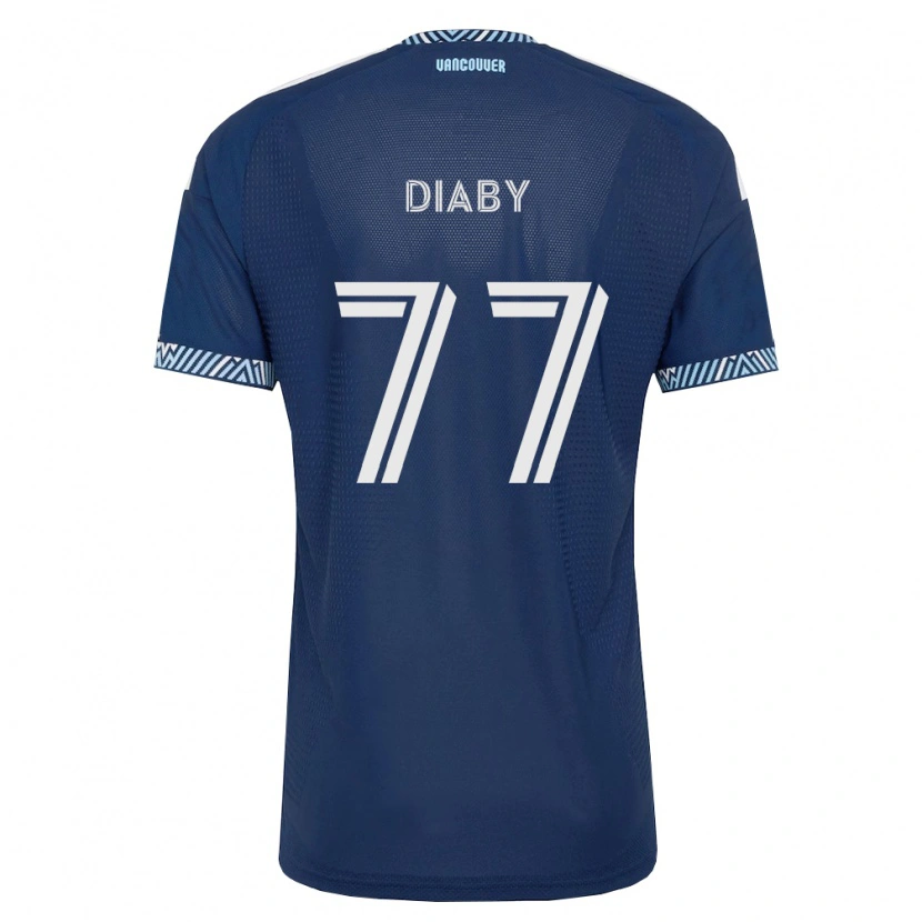 Danxen Heren Yadaly Diaby #77 Diep Blauw Wit Uitshirt Uittenue 2026/27 T-Shirt België