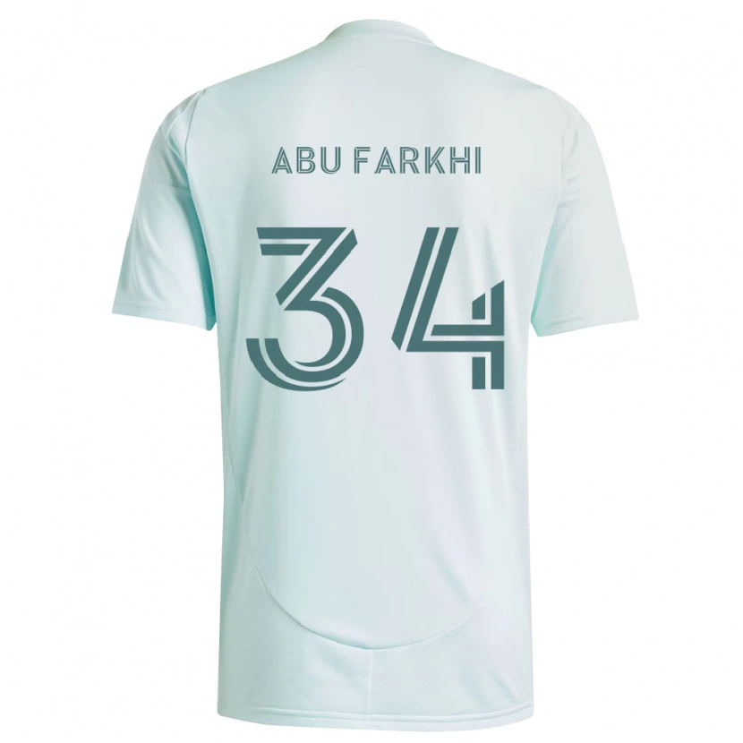 Danxen Heren Sayed Abu Farkhi #34 Wit Lichtgroen Uitshirt Uittenue 2026/27 T-Shirt België