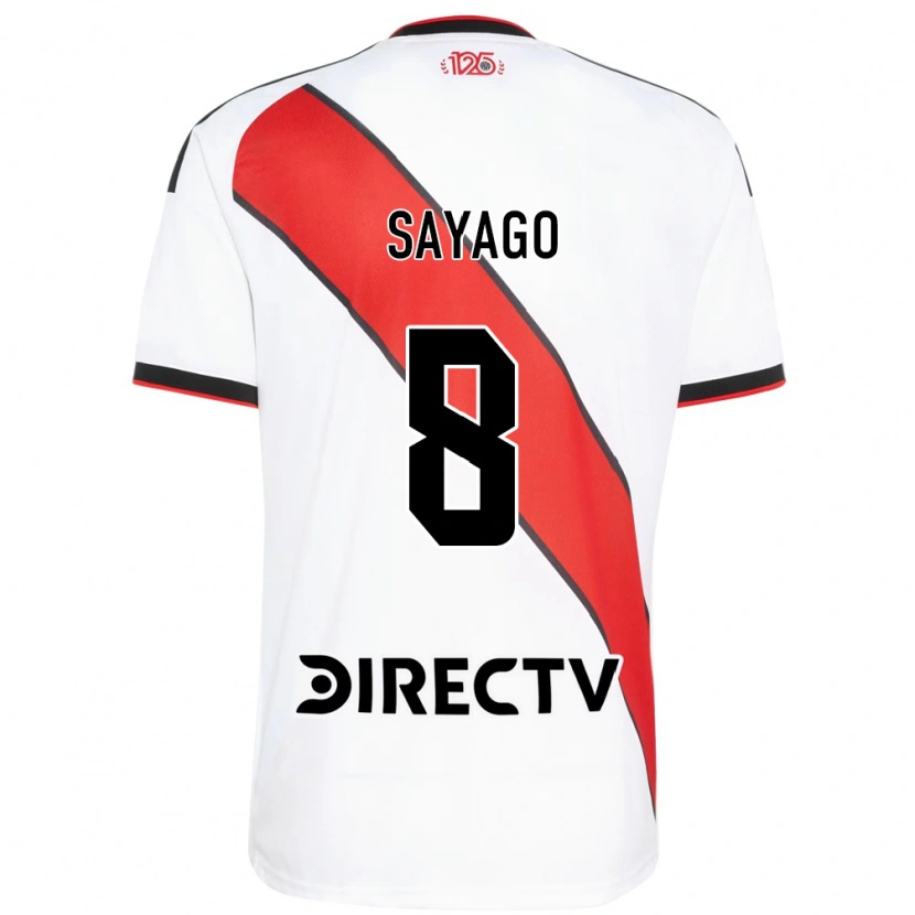 Danxen Dames Valentín Sayago #8 Rood Wit Zwart Thuisshirt Thuistenue 2026/27 T-Shirt België
