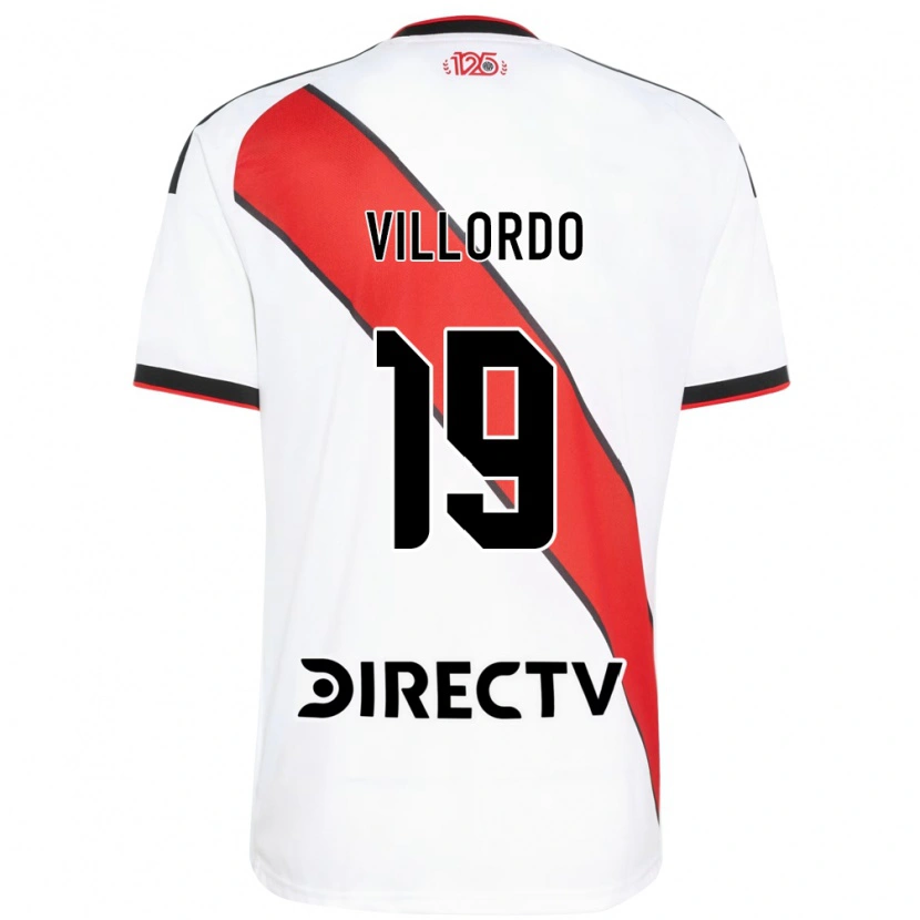 Danxen Dames Juan Villordo #19 Rood Wit Zwart Thuisshirt Thuistenue 2026/27 T-Shirt België