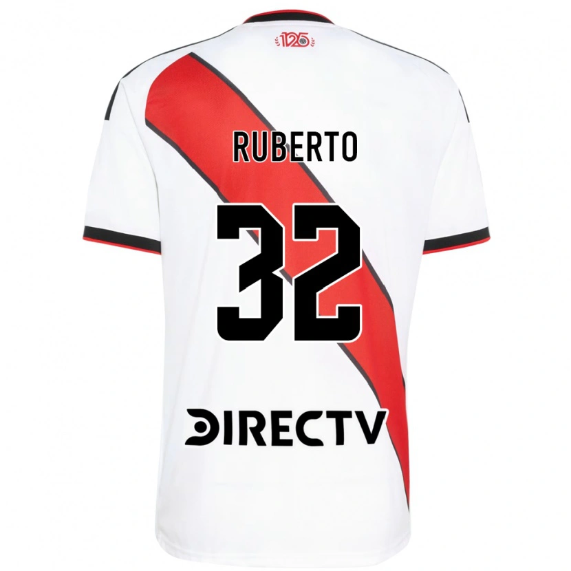 Danxen Dames Agustín Ruberto #32 Rood Wit Zwart Thuisshirt Thuistenue 2026/27 T-Shirt België