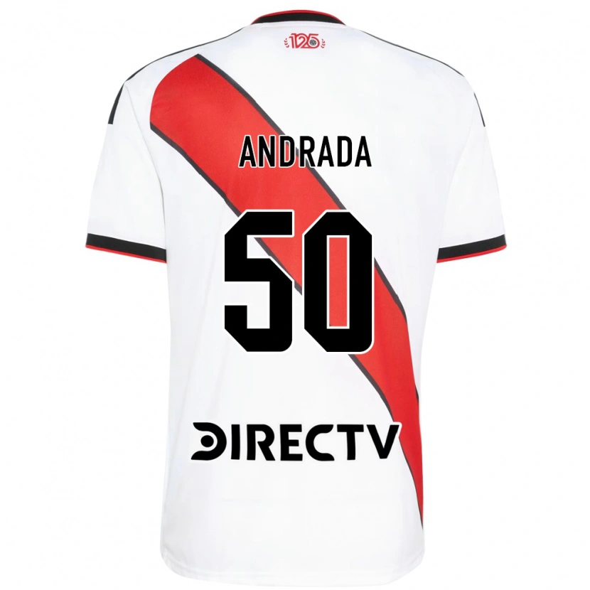 Danxen Dames Tobías Andrada #50 Rood Wit Zwart Thuisshirt Thuistenue 2026/27 T-Shirt België