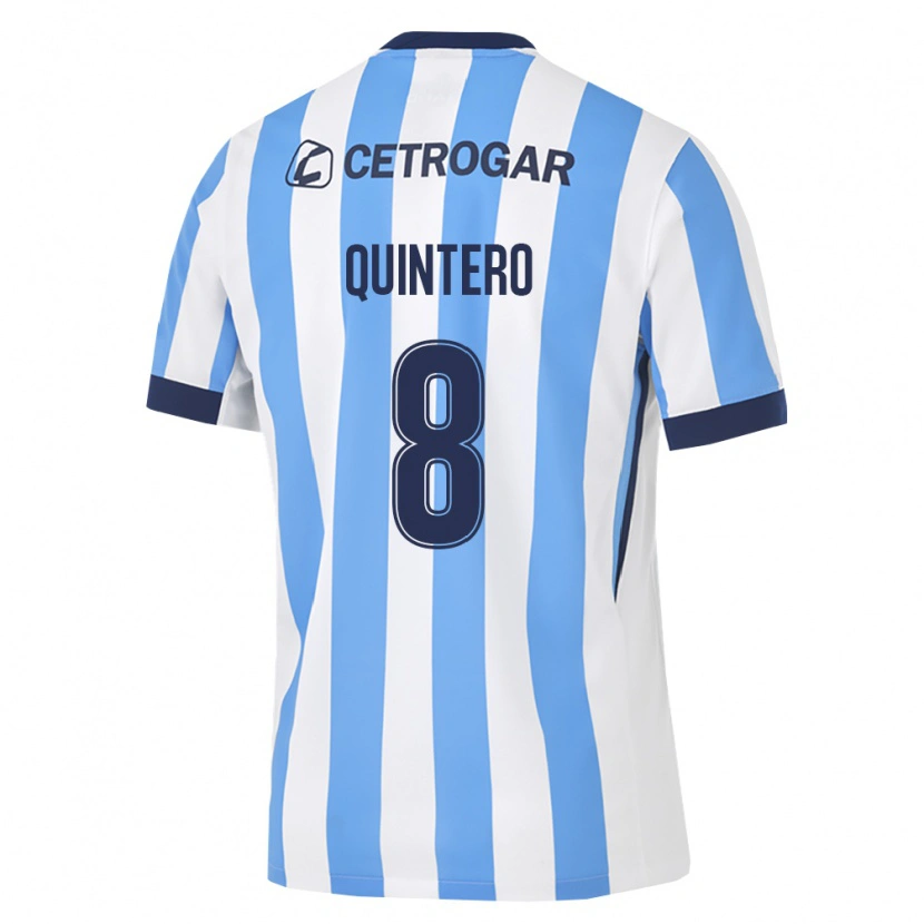 Danxen Dames Juan Fernando Quintero #8 Lichtblauw Wit Zwart Thuisshirt Thuistenue 2026/27 T-Shirt België