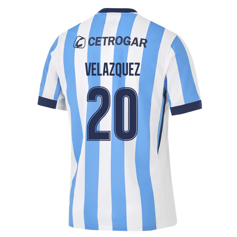 Danxen Dames Joán Velazquez #20 Lichtblauw Wit Zwart Thuisshirt Thuistenue 2026/27 T-Shirt België