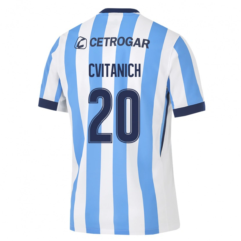 Danxen Dames Dario Cvitanich #20 Lichtblauw Wit Zwart Thuisshirt Thuistenue 2026/27 T-Shirt België
