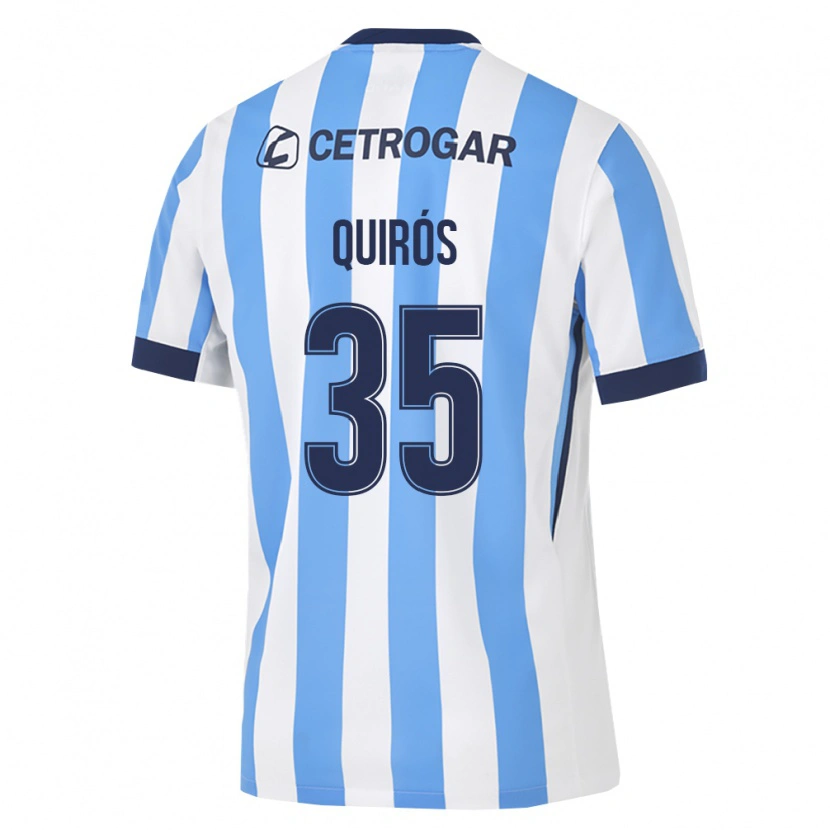 Danxen Dames Santiago Quirós #35 Lichtblauw Wit Zwart Thuisshirt Thuistenue 2026/27 T-Shirt België