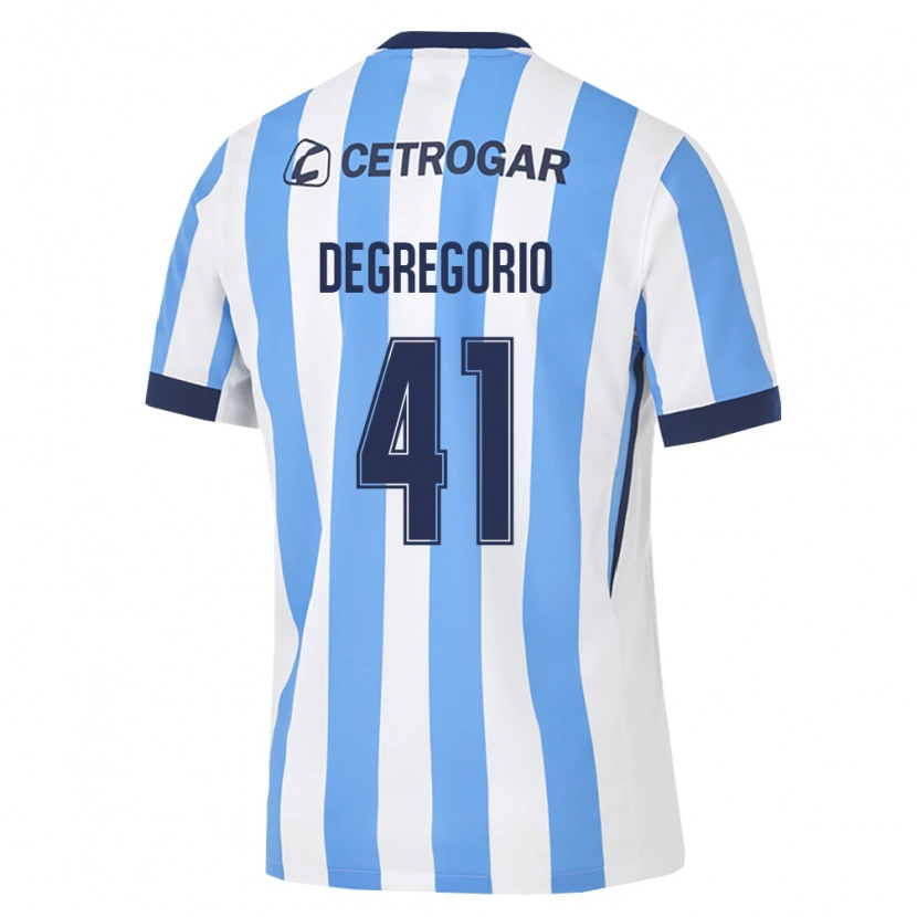Danxen Dames Ramiro Degregorio #41 Lichtblauw Wit Zwart Thuisshirt Thuistenue 2026/27 T-Shirt België