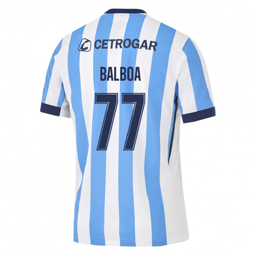 Danxen Dames Adrián Balboa #77 Lichtblauw Wit Zwart Thuisshirt Thuistenue 2026/27 T-Shirt België