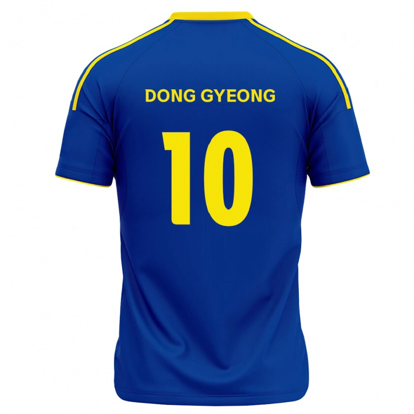 Danxen Dames Dong-Gyeong Lee #10 Koninklijk Blauw Geel Thuisshirt Thuistenue 2026/27 T-Shirt België