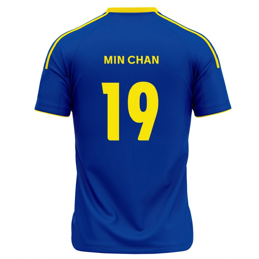 Danxen Dames Min-Chan Kim #19 Koninklijk Blauw Geel Thuisshirt Thuistenue 2026/27 T-Shirt België