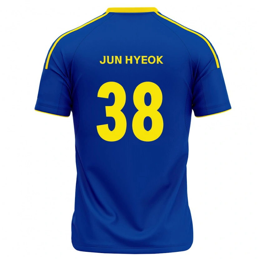 Danxen Dames Jun-Hyeok Choi #38 Koninklijk Blauw Geel Thuisshirt Thuistenue 2026/27 T-Shirt België