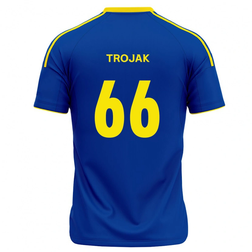 Danxen Dames Milosz Trojak #66 Koninklijk Blauw Geel Thuisshirt Thuistenue 2026/27 T-Shirt België