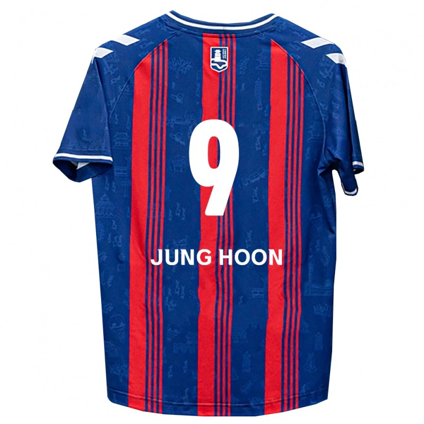 Danxen Dames Jung-Hoon Ji #9 Blauw Rood Wit Thuisshirt Thuistenue 2026/27 T-Shirt België