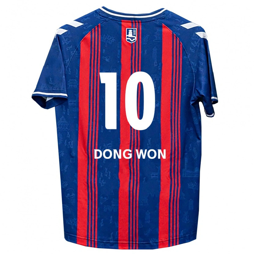 Danxen Dames Dong-Won Ji #10 Blauw Rood Wit Thuisshirt Thuistenue 2026/27 T-Shirt België