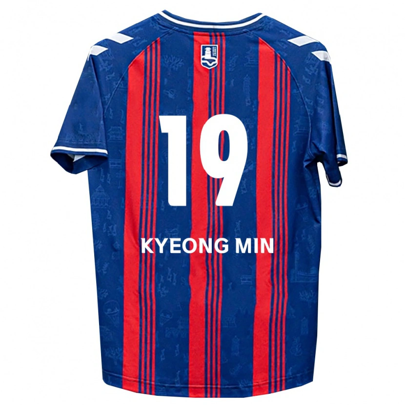 Danxen Dames Kyeong-Min Kim #19 Blauw Rood Wit Thuisshirt Thuistenue 2026/27 T-Shirt België