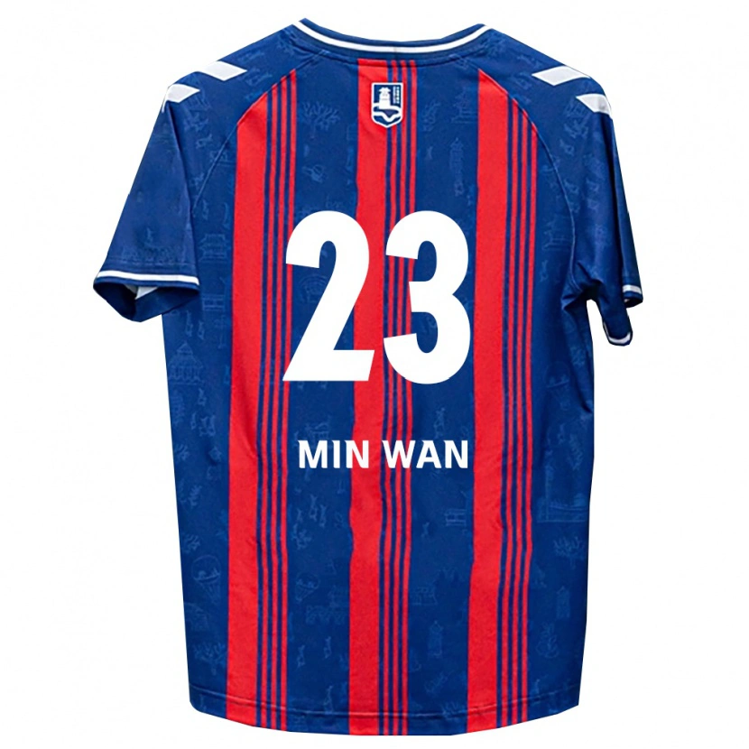 Danxen Dames Min-Wan Kang #23 Blauw Rood Wit Thuisshirt Thuistenue 2026/27 T-Shirt België