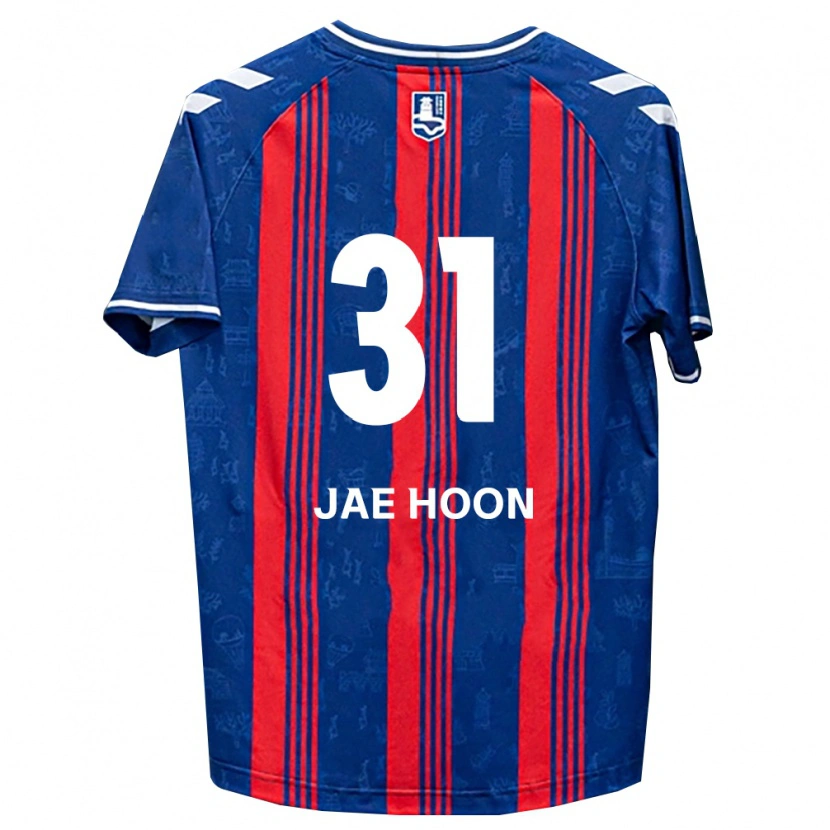 Danxen Dames Jae-Hoon Lee #31 Blauw Rood Wit Thuisshirt Thuistenue 2026/27 T-Shirt België