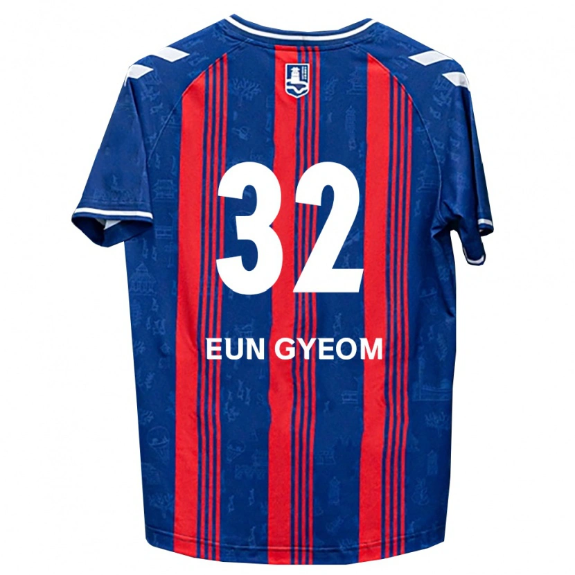 Danxen Dames Eun-Gyeom Kim #32 Blauw Rood Wit Thuisshirt Thuistenue 2026/27 T-Shirt België
