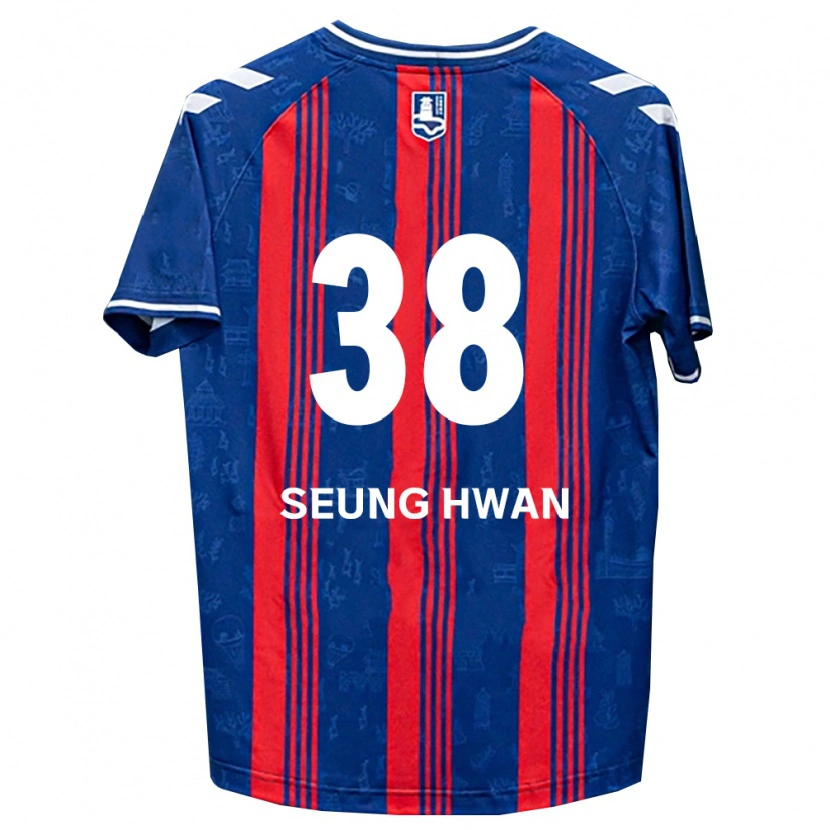 Danxen Dames Seung-Hwan Baek #38 Blauw Rood Wit Thuisshirt Thuistenue 2026/27 T-Shirt België