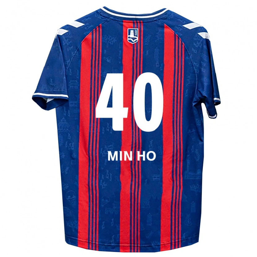 Danxen Dames Min-Ho Kim #40 Blauw Rood Wit Thuisshirt Thuistenue 2026/27 T-Shirt België