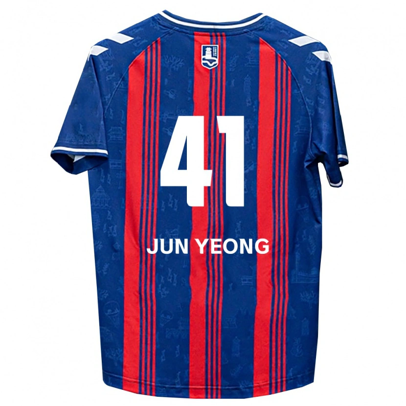 Danxen Dames Jun-Yeong Choi #41 Blauw Rood Wit Thuisshirt Thuistenue 2026/27 T-Shirt België