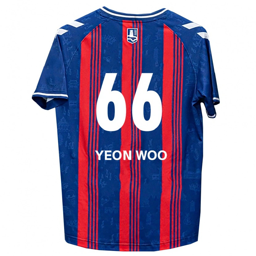 Danxen Dames Yeon-Woo Jang #66 Blauw Rood Wit Thuisshirt Thuistenue 2026/27 T-Shirt België