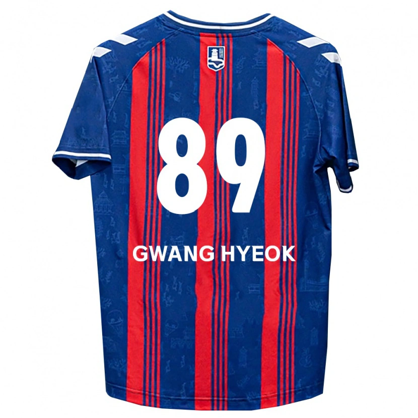 Danxen Dames Gwang-Hyeok Lee #89 Blauw Rood Wit Thuisshirt Thuistenue 2026/27 T-Shirt België