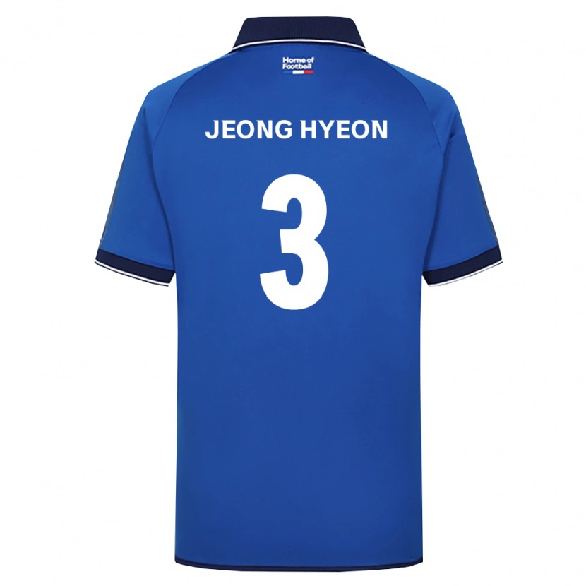 Danxen Dames Jeong-Hyeon Kim #3 Koninklijk Blauw Wit Rood Thuisshirt Thuistenue 2026/27 T-Shirt België