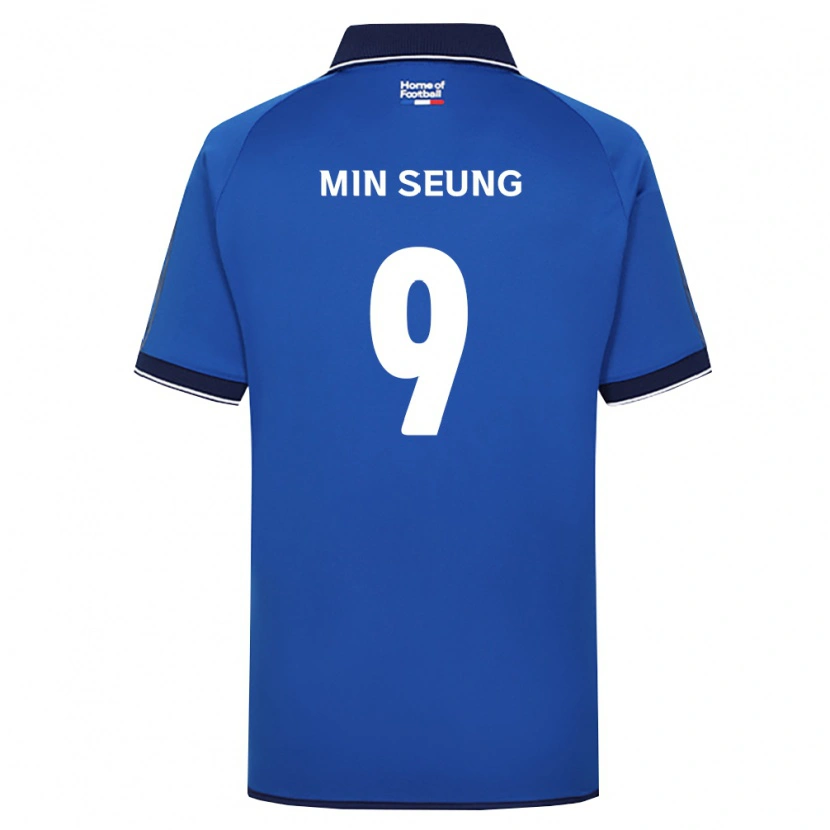 Danxen Dames Min-Seung Jeon #9 Koninklijk Blauw Wit Rood Thuisshirt Thuistenue 2026/27 T-Shirt België