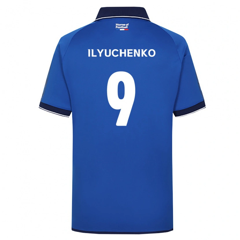 Danxen Dames Stanislav Ilyuchenko #9 Koninklijk Blauw Wit Rood Thuisshirt Thuistenue 2026/27 T-Shirt België