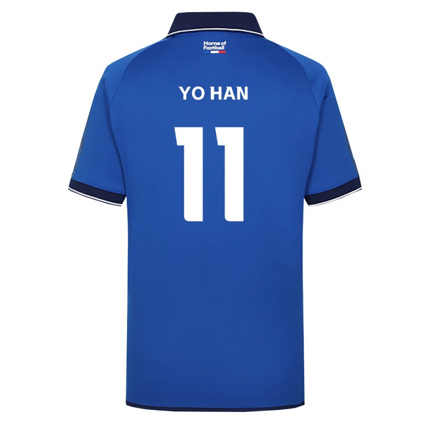 Danxen Dames Yo-Han Jang #11 Koninklijk Blauw Wit Rood Thuisshirt Thuistenue 2026/27 T-Shirt België