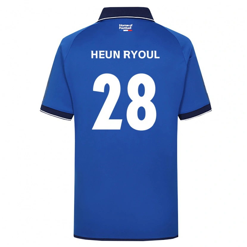 Danxen Dames Heun-Ryoul Lee #28 Koninklijk Blauw Wit Rood Thuisshirt Thuistenue 2026/27 T-Shirt België