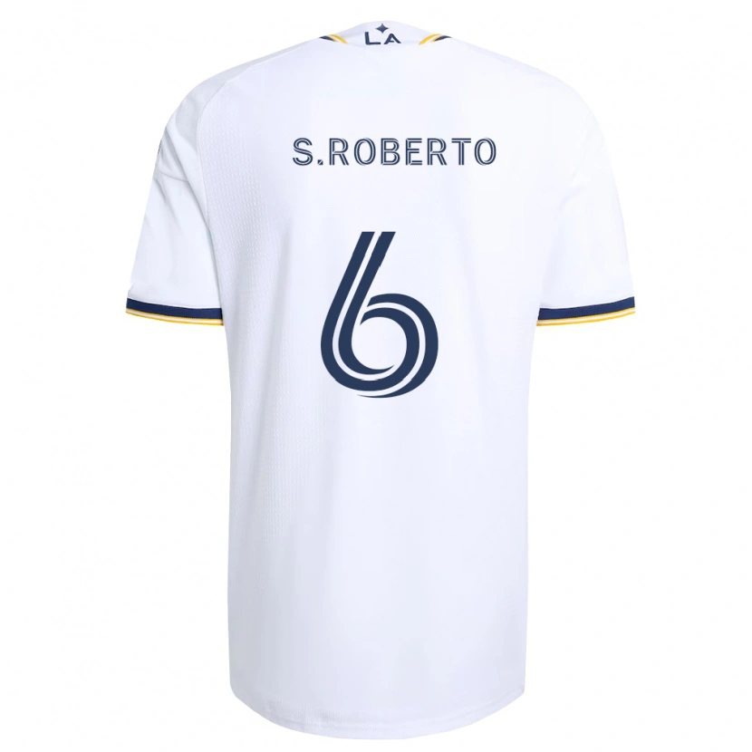 Danxen Dames Sergi Roberto #6 Blauw Geel En Wit Thuisshirt Thuistenue 2026/27 T-Shirt België
