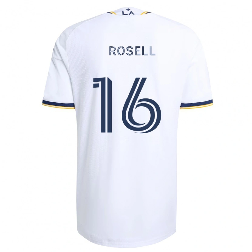 Danxen Dames Uri Rosell #16 Blauw Geel En Wit Thuisshirt Thuistenue 2026/27 T-Shirt België