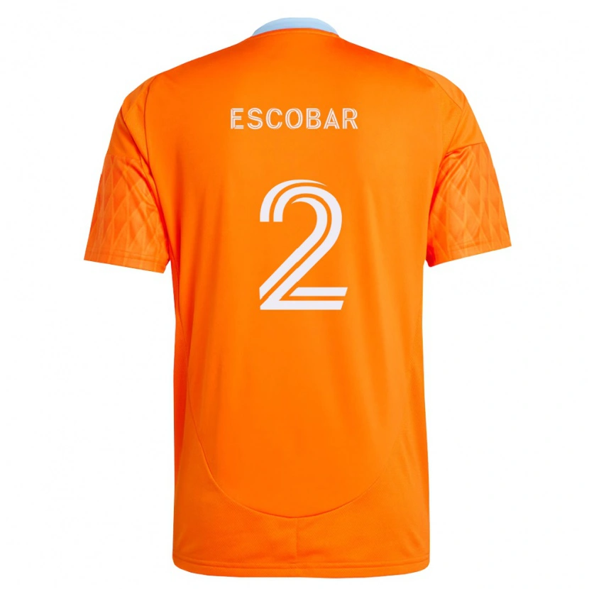 Danxen Dames Franco Escobar #2 Oranje Wit Thuisshirt Thuistenue 2026/27 T-Shirt België